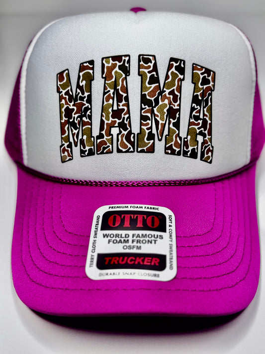PINK CAMO MAMA HAT